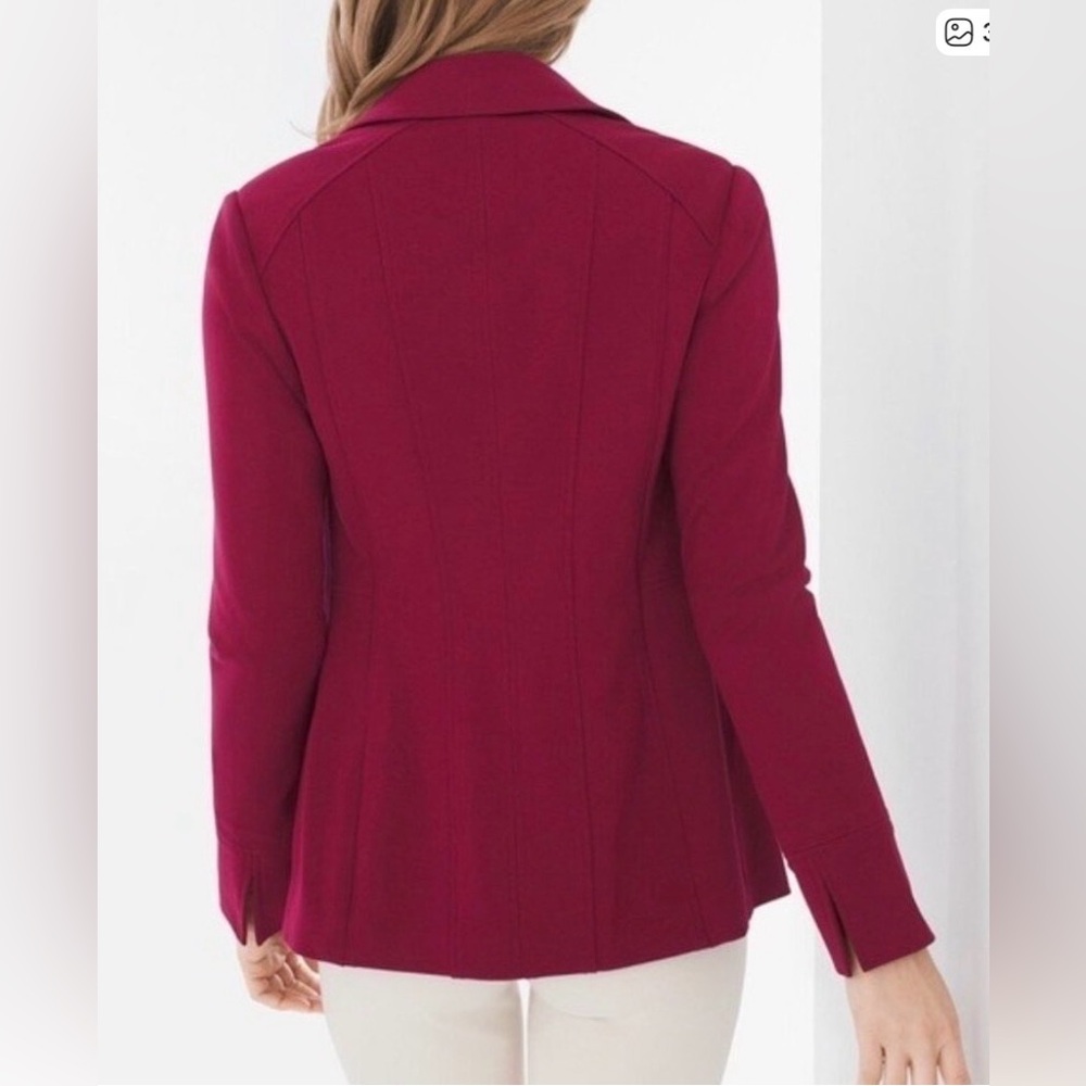 Chico's Ponte Jacket Blazer Size 1 (Standard 8/10) - Picture 6 of 7